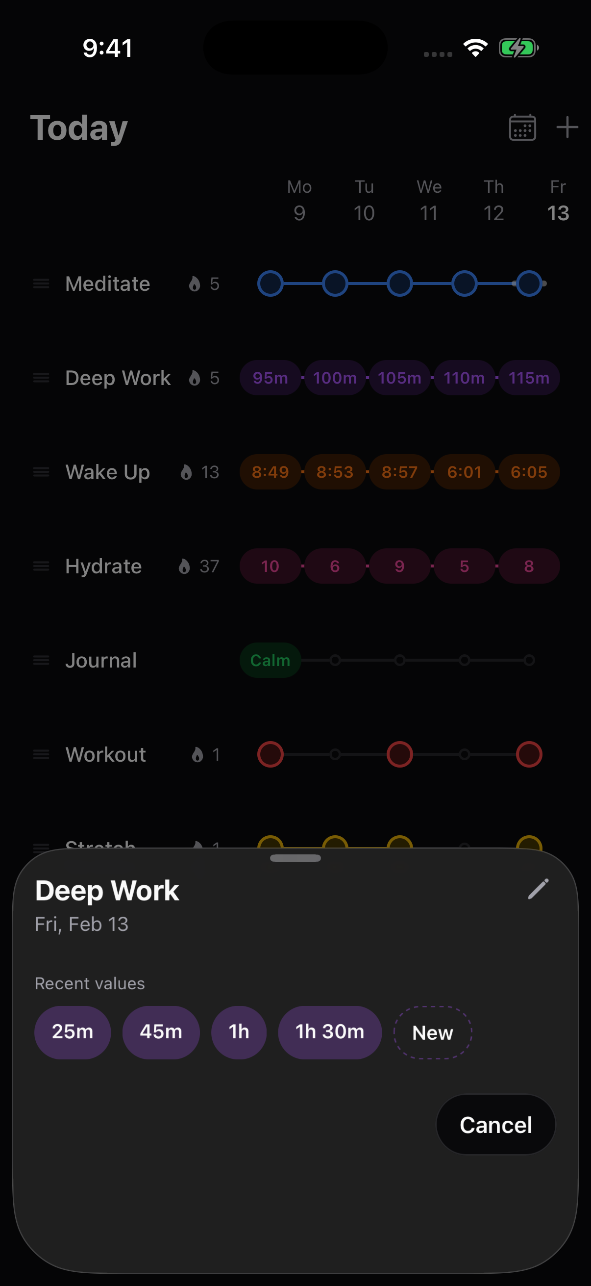 Zenstart today editor screenshot