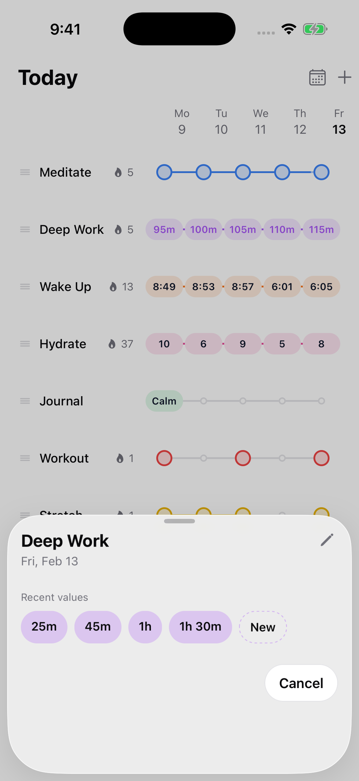 Zenstart today editor screenshot